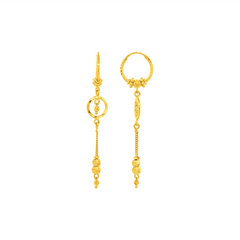 22K Gold Drop Earrings