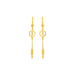 22K Gold Drop Earrings