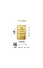 1 oz Pure Gold Bar PAMP Suisse Lady Fortuna Veriscan (New In Assay)