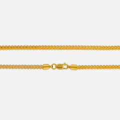 22K Gold Round Chain - 17"