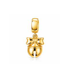 22K Gold Bell Pendant