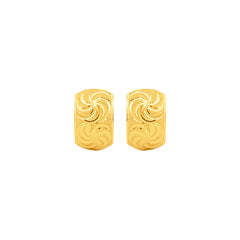 22K Gold Elegant Clip-On Earrings