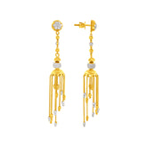 22K Gold Tassel Drop Jhumkas
