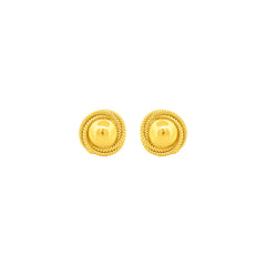 22K Gold Timeless Rope Earrings