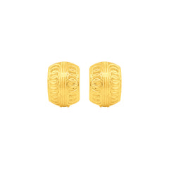 22K Gold Clip-On Earrings