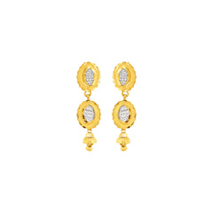 22K Gold Vintage-Inspired Earrings
