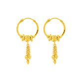 22K Gold Bali Earrings