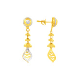 22K Gold Dual-Tone Accents Earrings