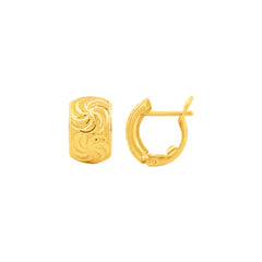 22K Gold Elegant Clip-On Earrings