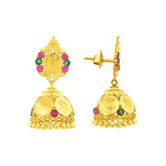 22K Gold Laxmi Jhumkas