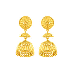 22K Gold Exquisite Jhumkas