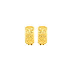 22K Gold Elegant Clip-On Earrings