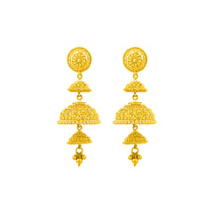 22K Gold Chandelier Jhumkas