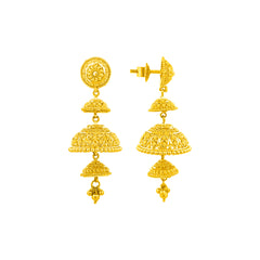 22K Gold Chandelier Jhumkas