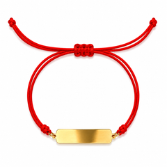 22K Gold Customizable Rakhi Bracelet