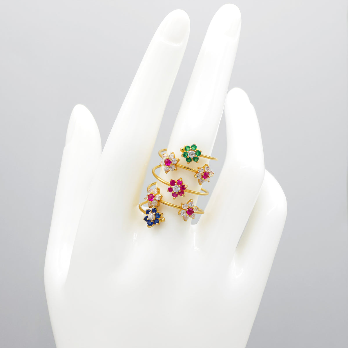 18K Gold Spring Ring