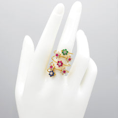 18K Gold Spring Ring