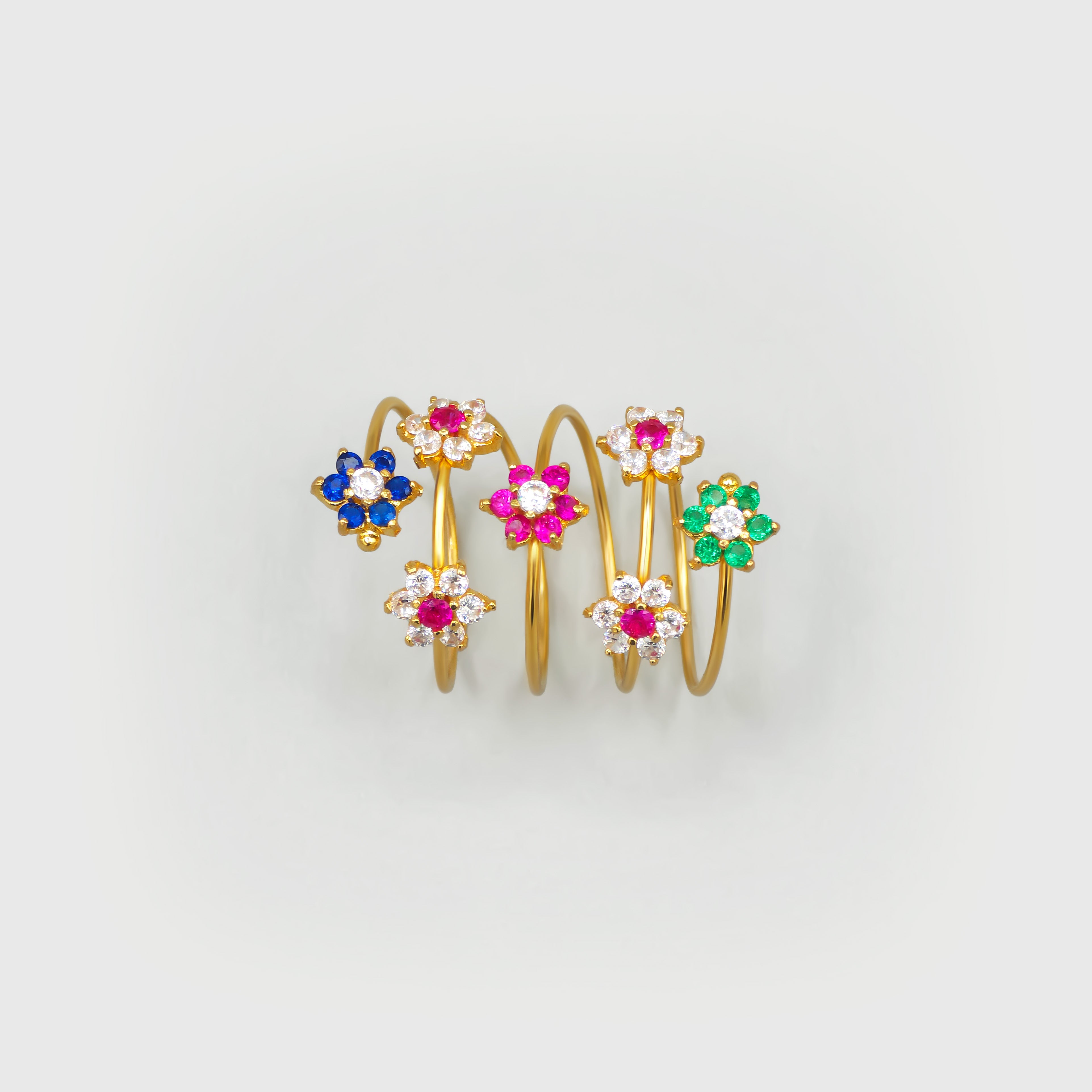 18K Gold Spring Ring