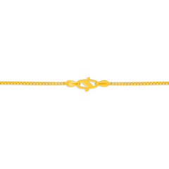 22K Gold Elegant Heart Mangalsutra Necklace