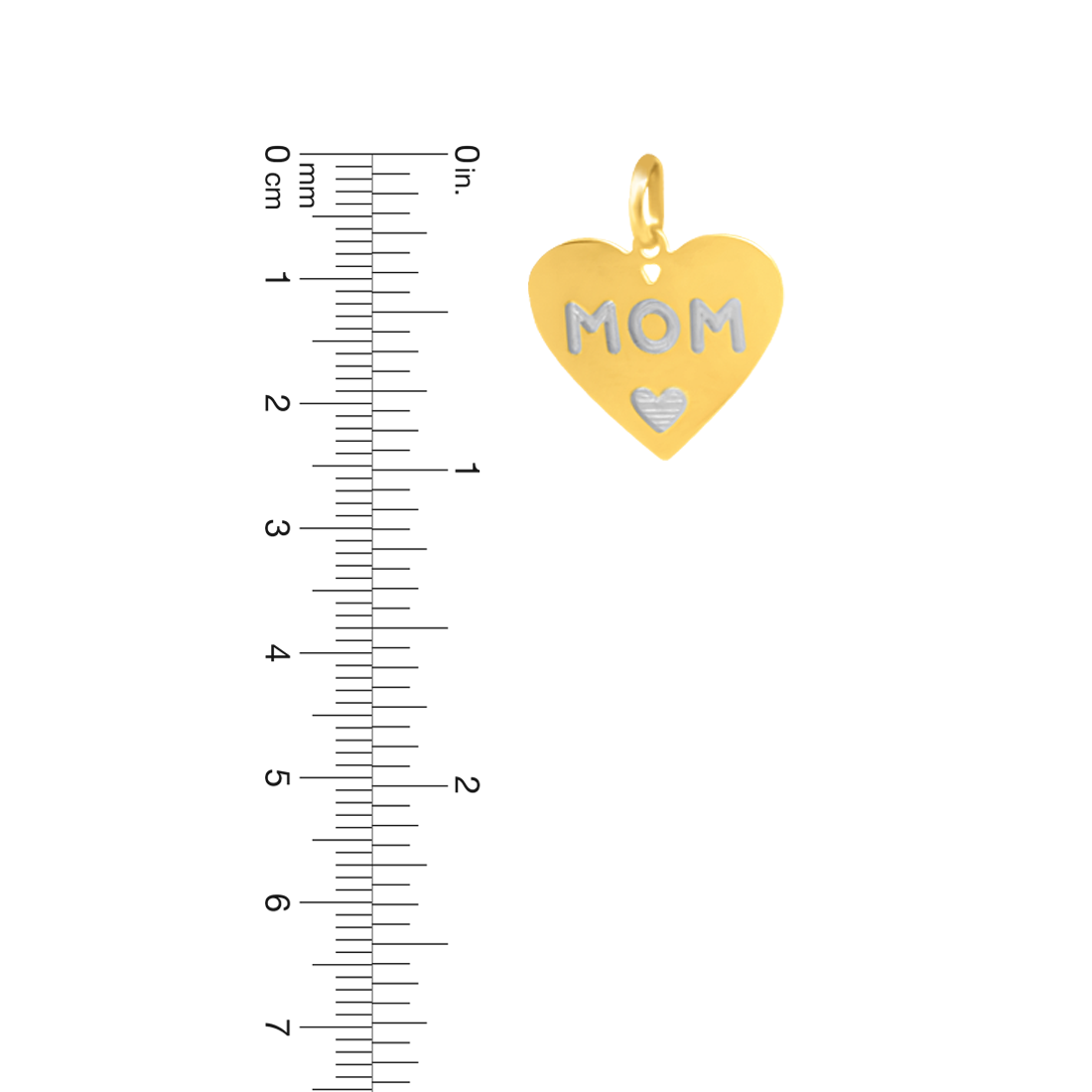 22K Gold MOM Pendant