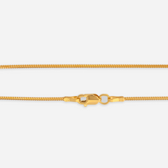 22K Gold Franco Foxtail Chain - 18"