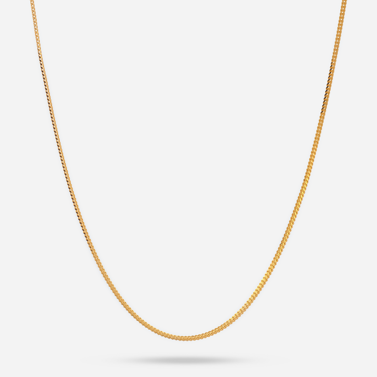 22K Gold Franco Foxtail Chain - 18"