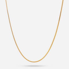 22K Gold Franco Foxtail Chain - 18"