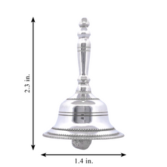 Silver Handheld Bell