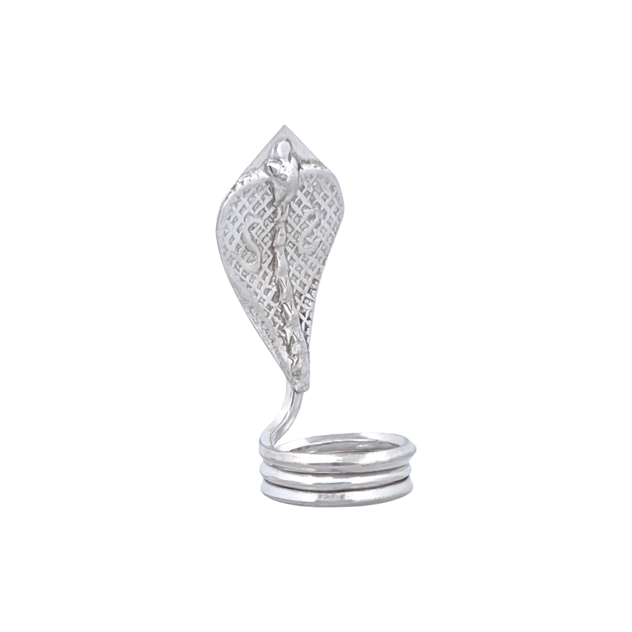 Silver Naga Serpent Idol