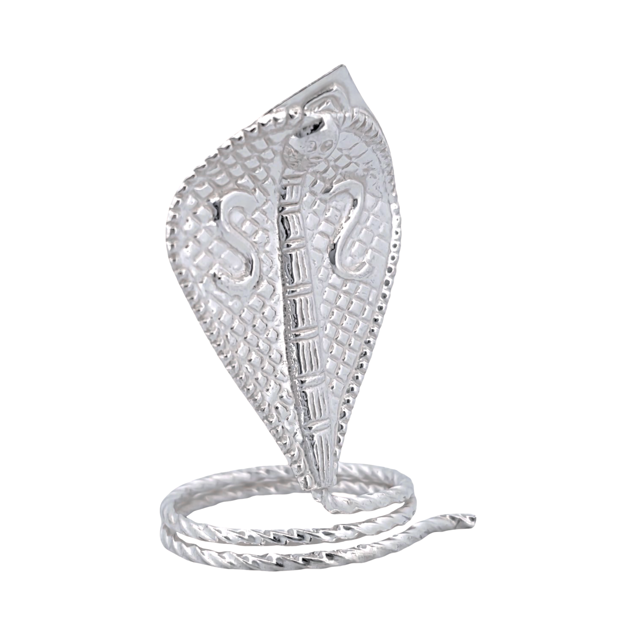 Silver Naga Serpent Idol