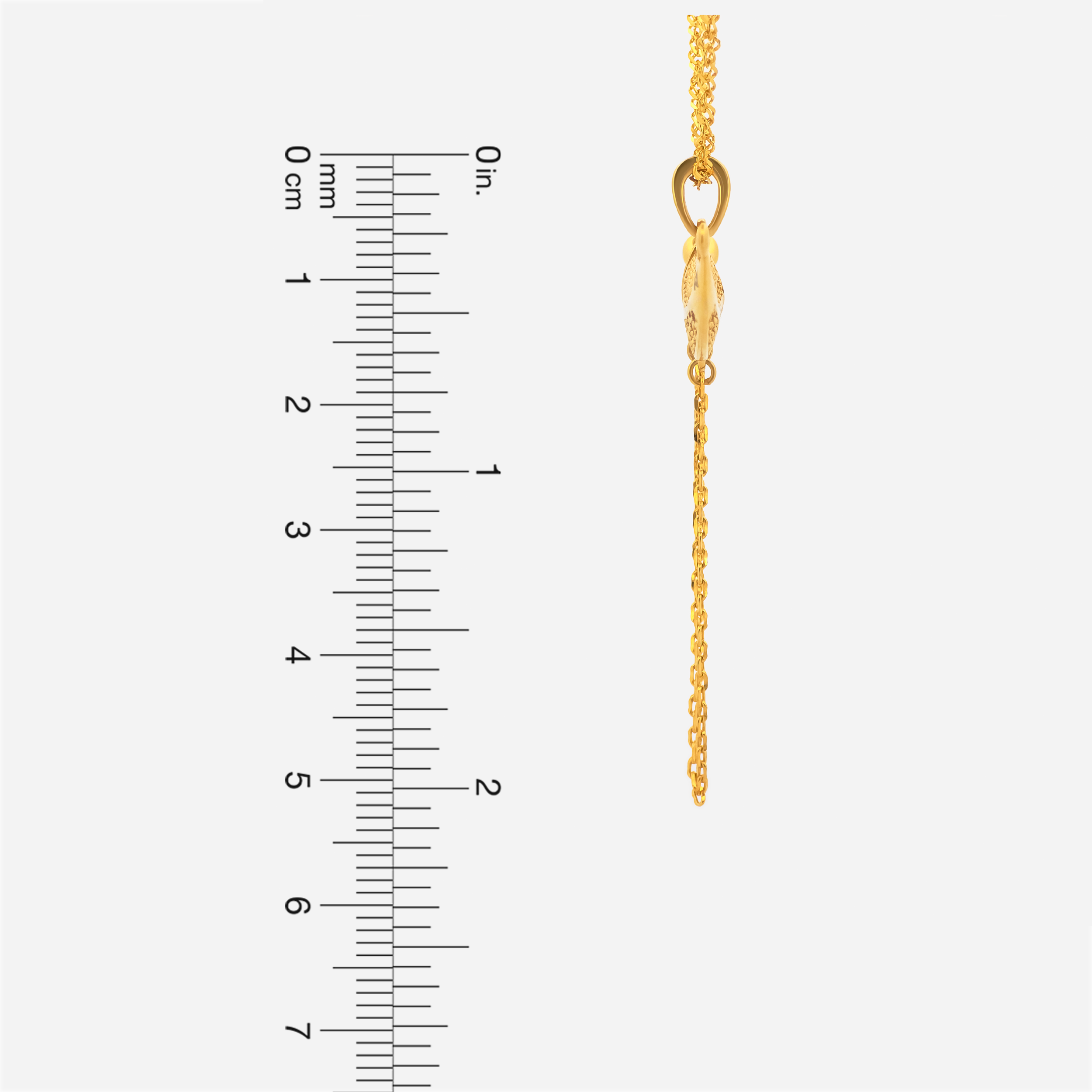 22K Gold Kirpan Pendant