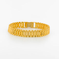 22K Gold Crown Bracelet 6"