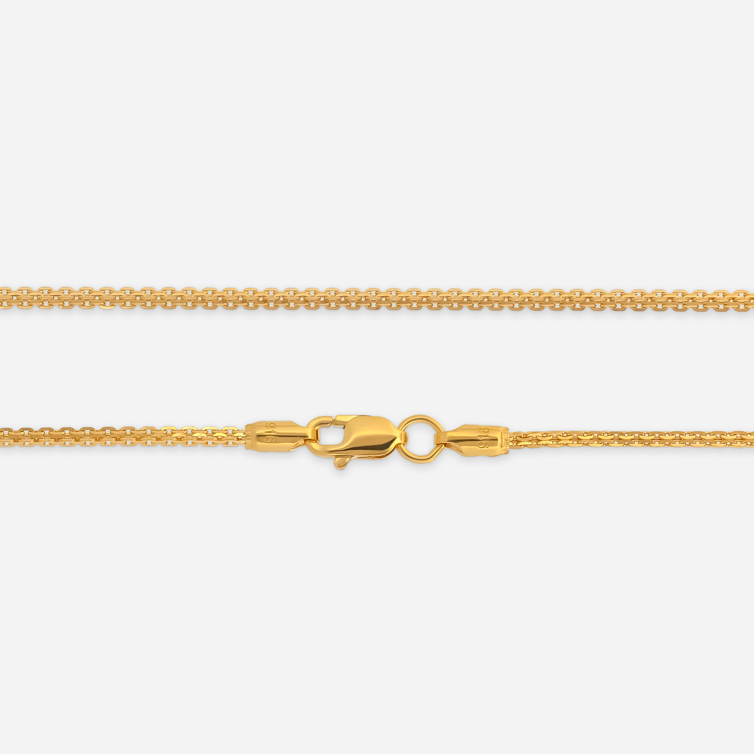 22K Gold Quadcable Chain - 20"