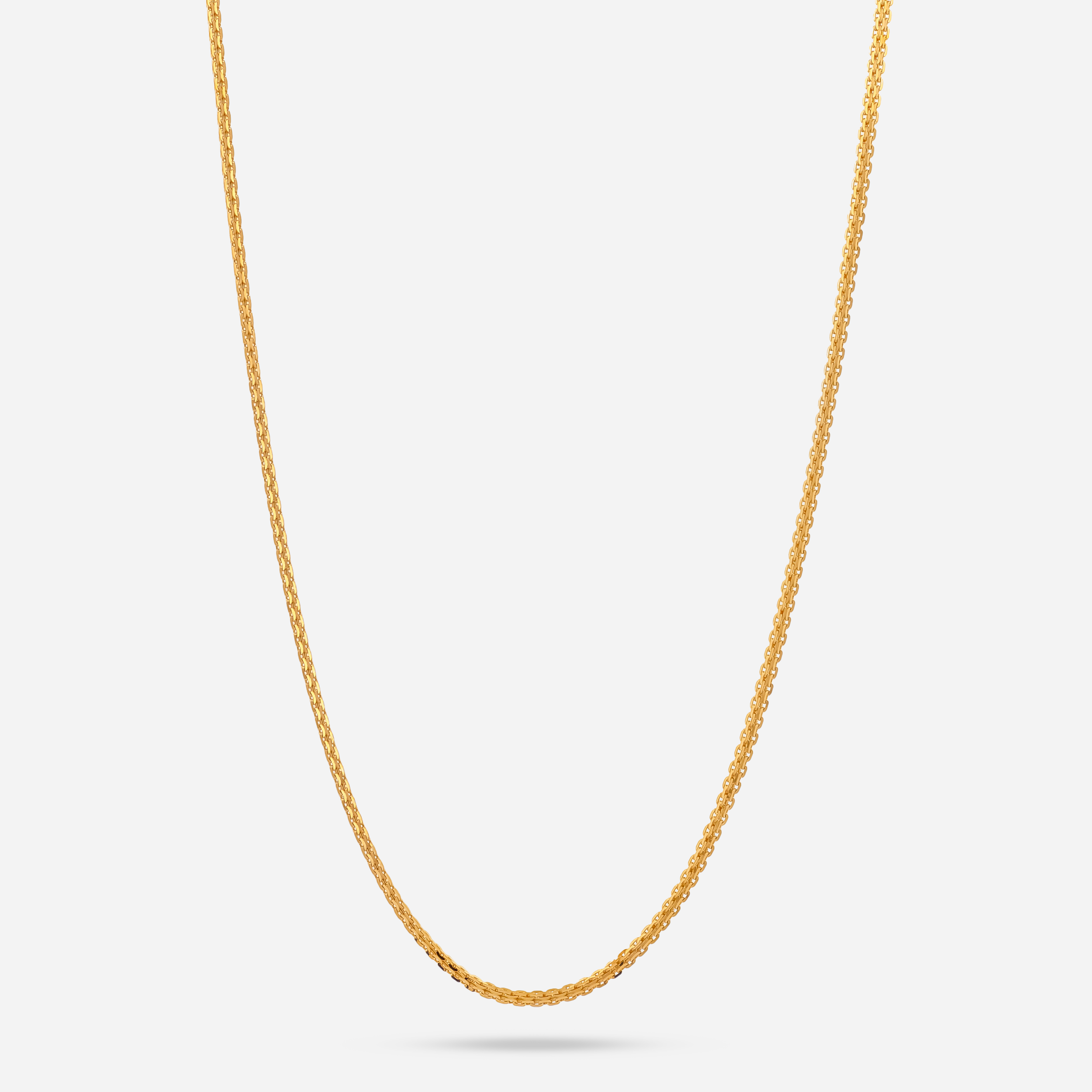22K Gold Quadcable Chain - 20"