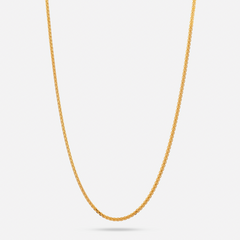 22K Gold Quadcable Chain - 20"