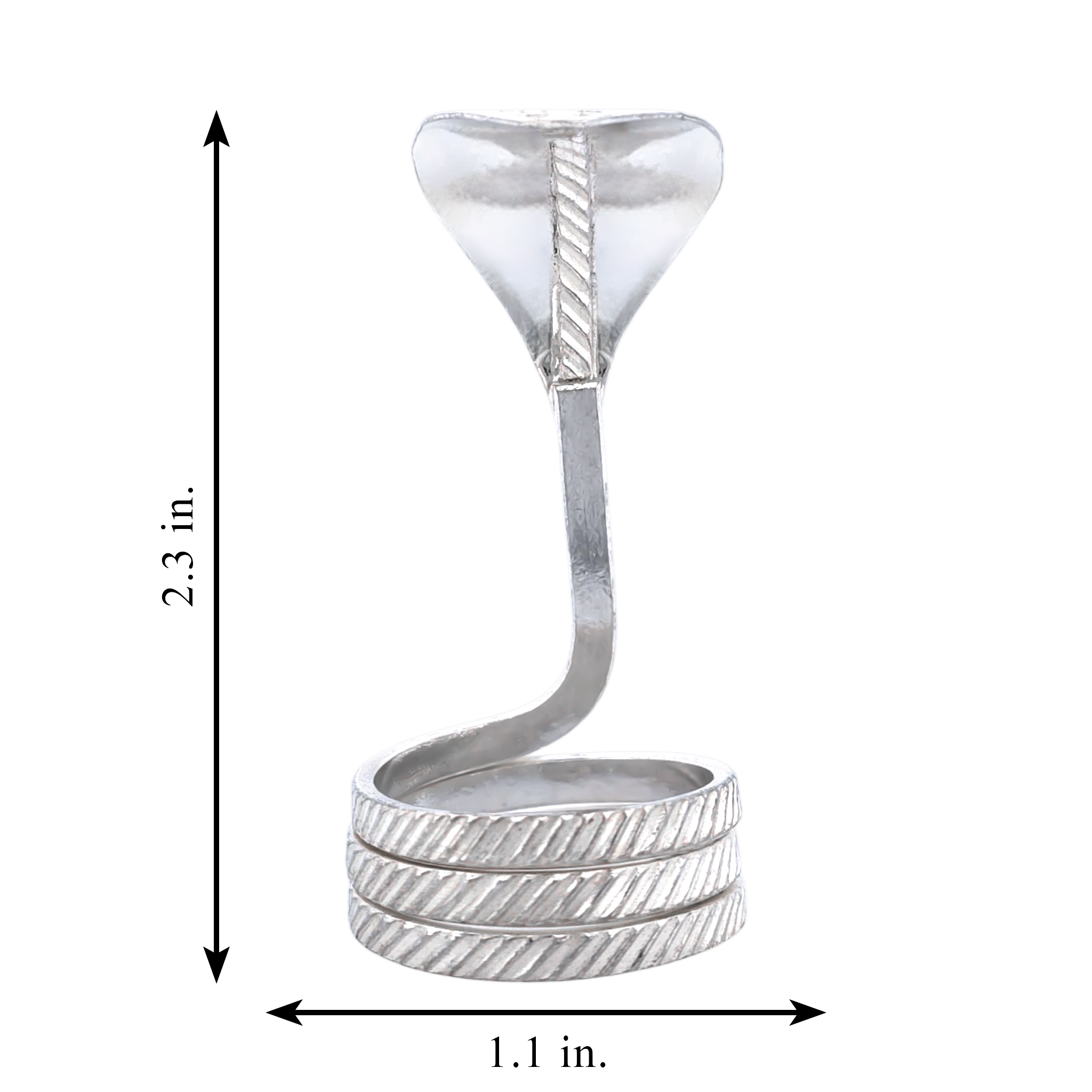Silver Cobra Snake Idol