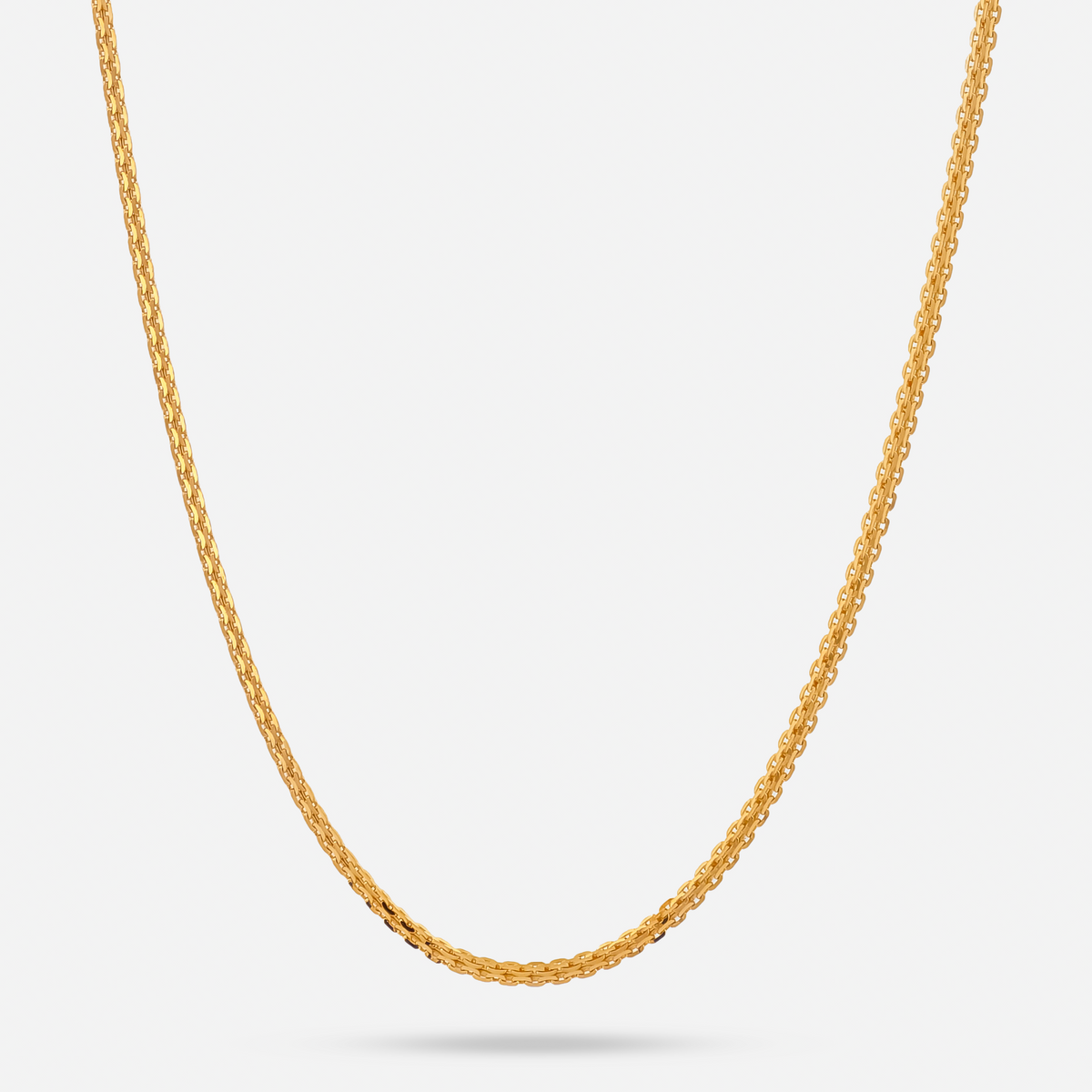 22K Gold Quadcable Chain - 20"