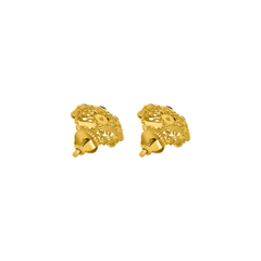22K Gold Regal Pearl Earrings