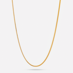 22K Gold Franco Foxtail Chain - 14"