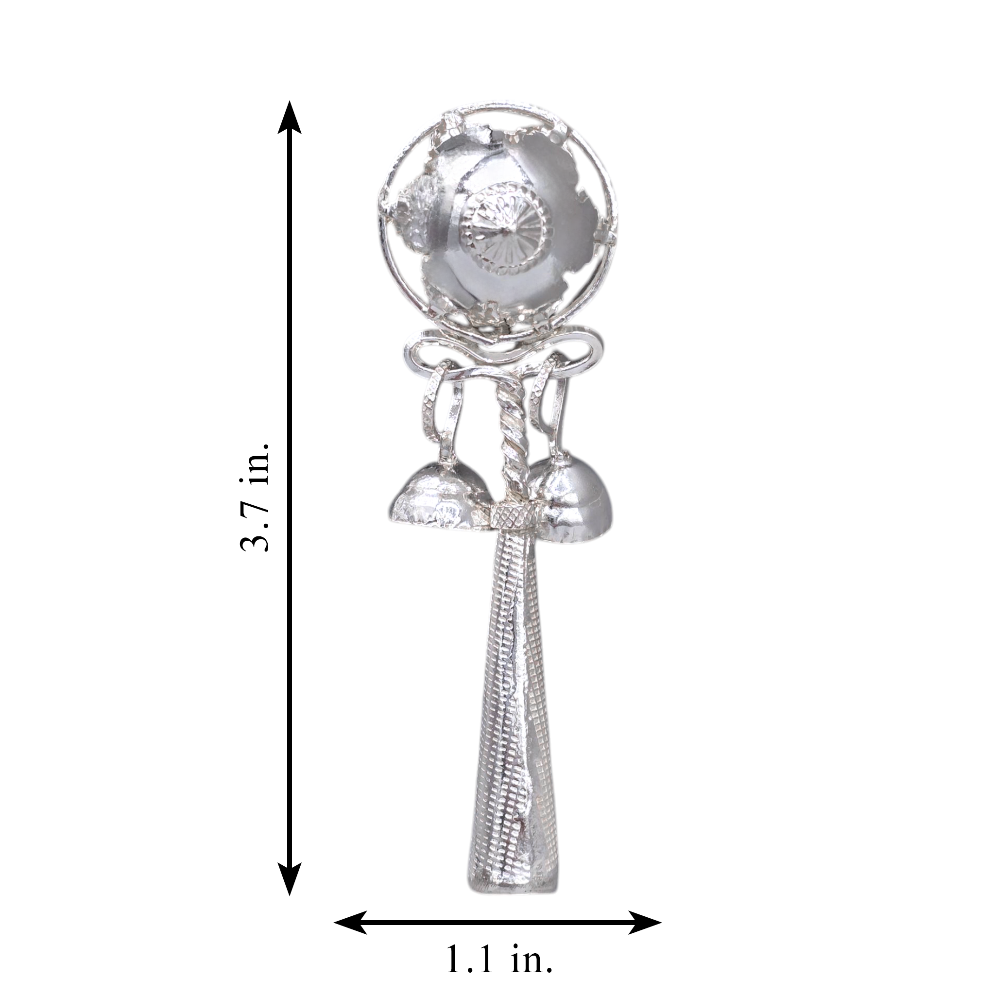 Silver Baby Rattle