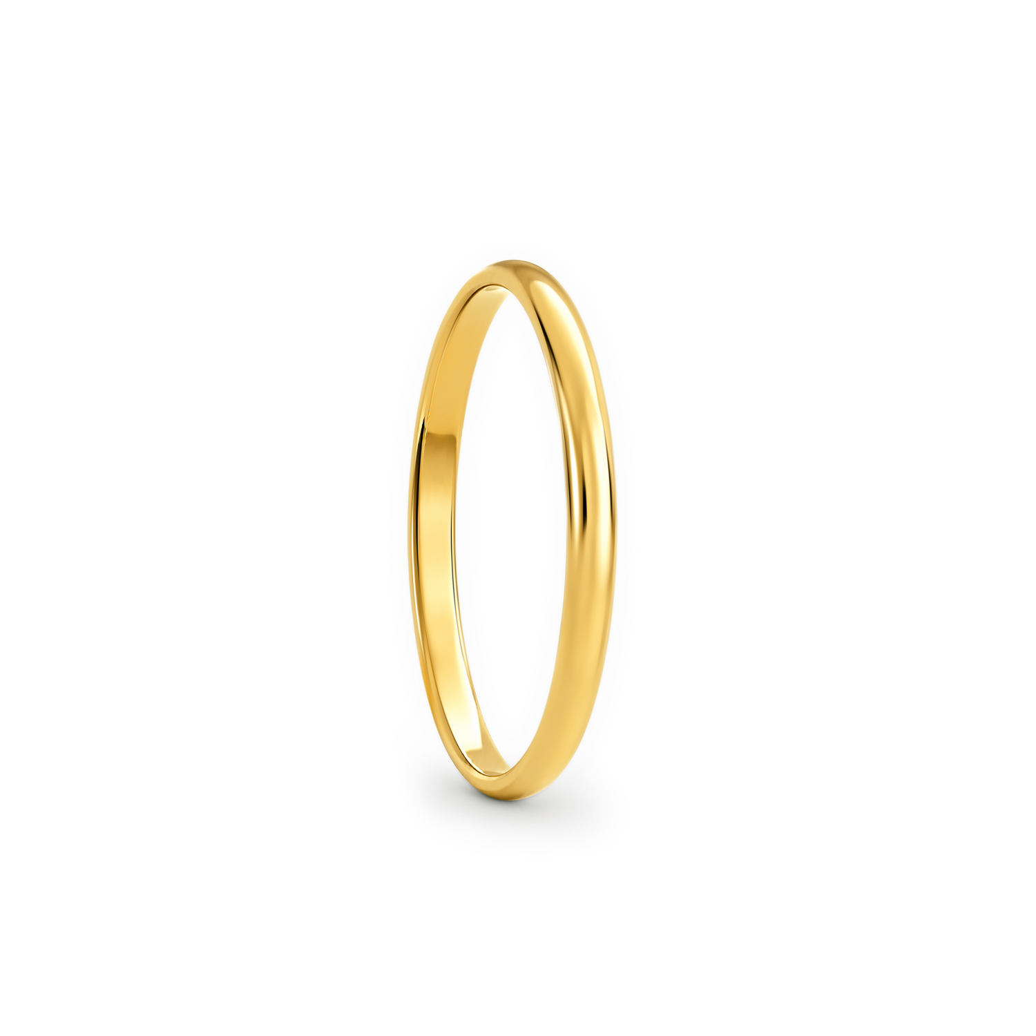 22K Gold Dome Wedding Band