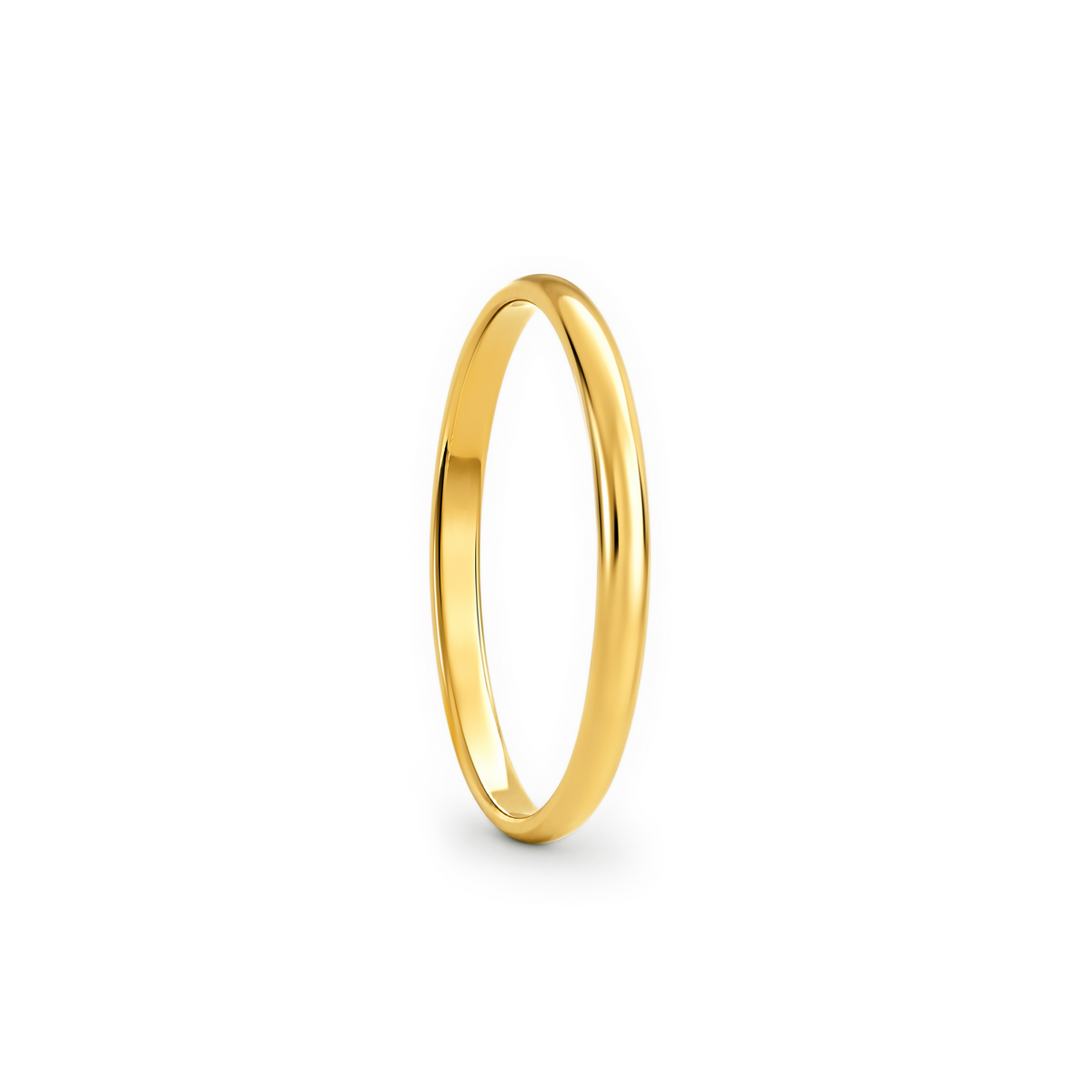 22K Gold Dome Wedding Band