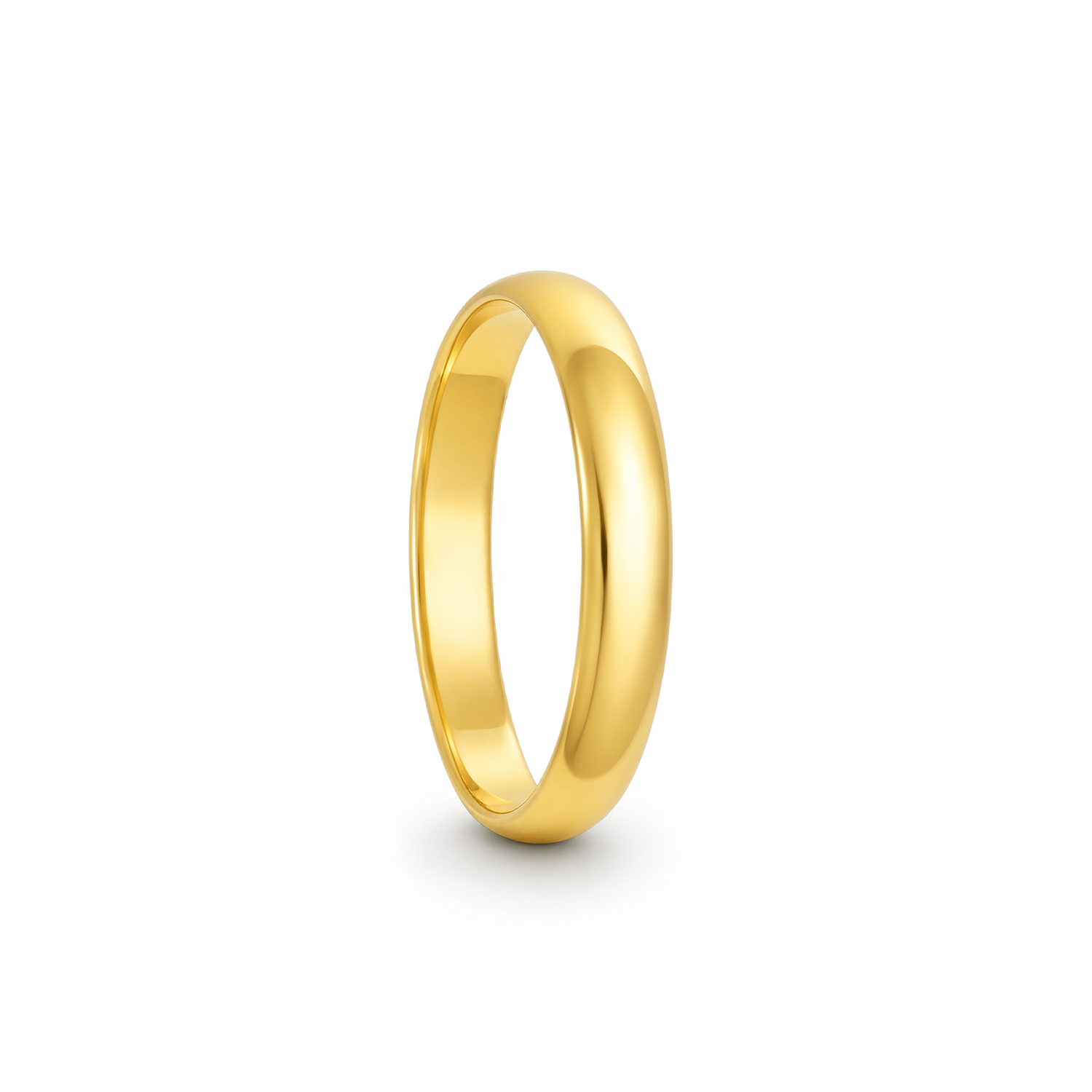 22K Gold Dome Wedding Band