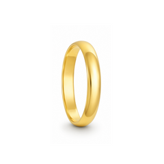 22K Gold Dome Wedding Band