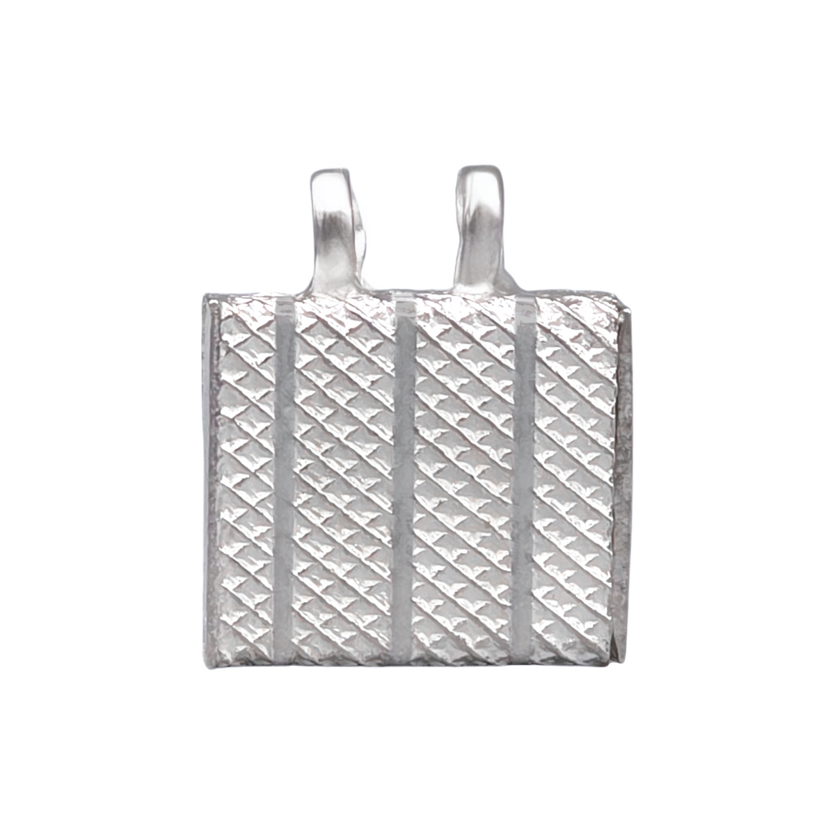 Silver Rectanglar Tabej Pendant