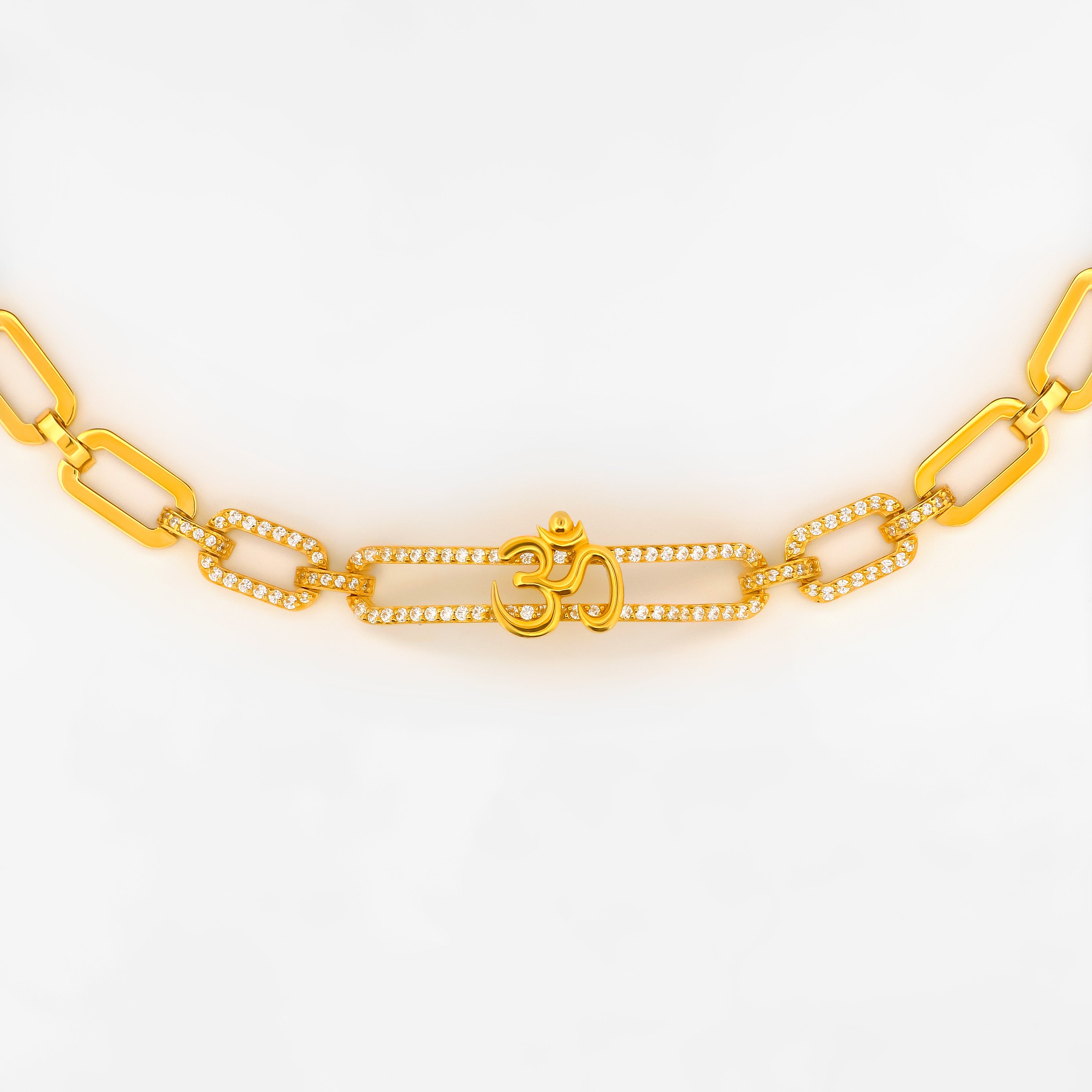 22K Gold Moving OM Bracelet