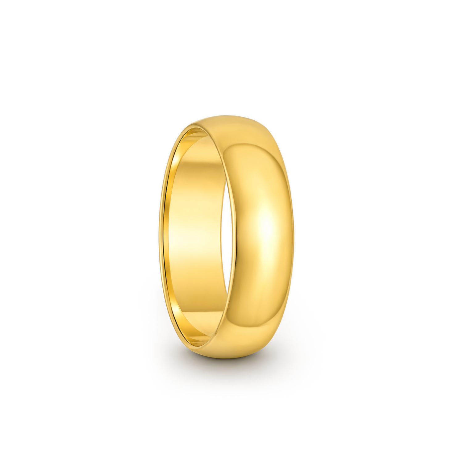 22K Gold Dome Wedding Band
