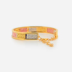 22K Gold Tri-Tone Bracelet