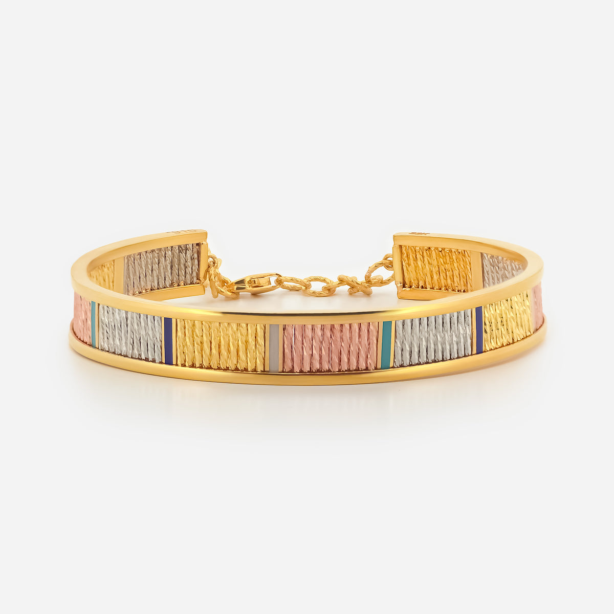 22K Gold Tri-Tone Bracelet