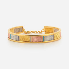 22K Gold Tri-Tone Bracelet